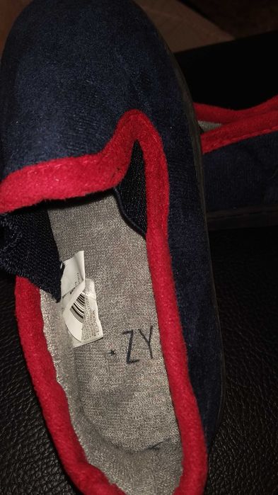 Pantufas ZIppy 27/28 azul vermelho NOVAS