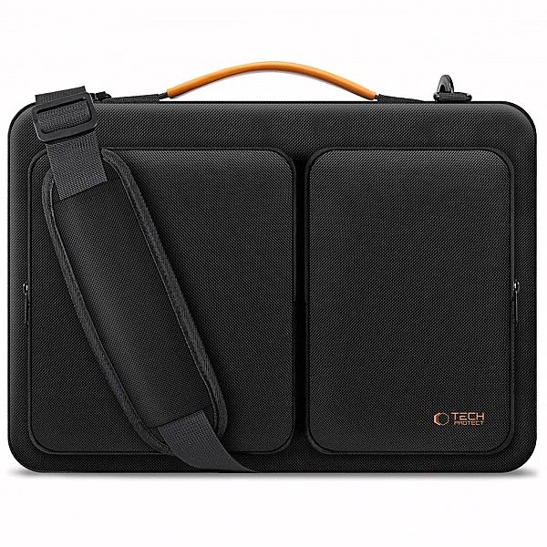 Torba Tech-Protect Defender Bag na laptopa 15-16 - czarno-pomarańczowa