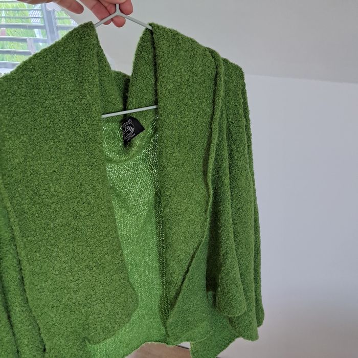 Sweterek narzutka sweterkowa kardigan alpaka uni M-L