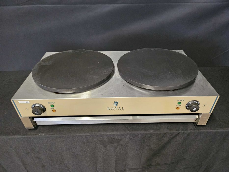 Máquina para crepes dupla