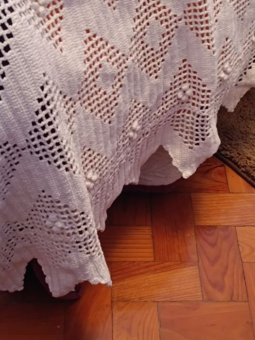Colcha renda vintage