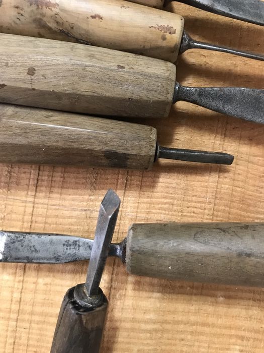 Conjunto de goivas para madeira