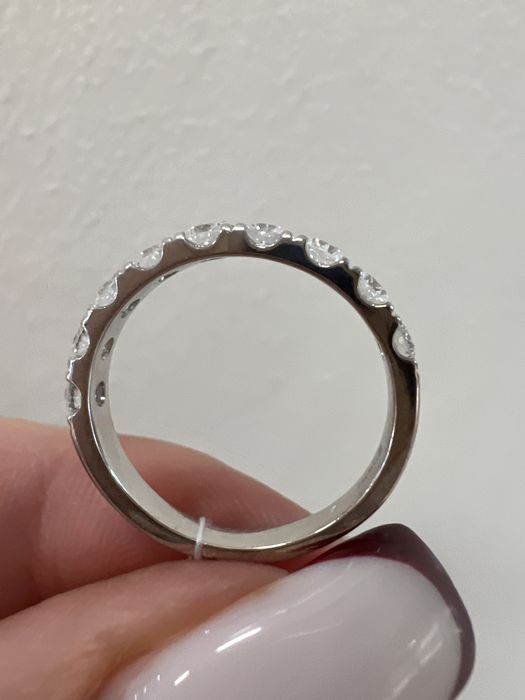 Золотое кольцо с бриллиантами р.16/0,54 ct белое золото 585 проба