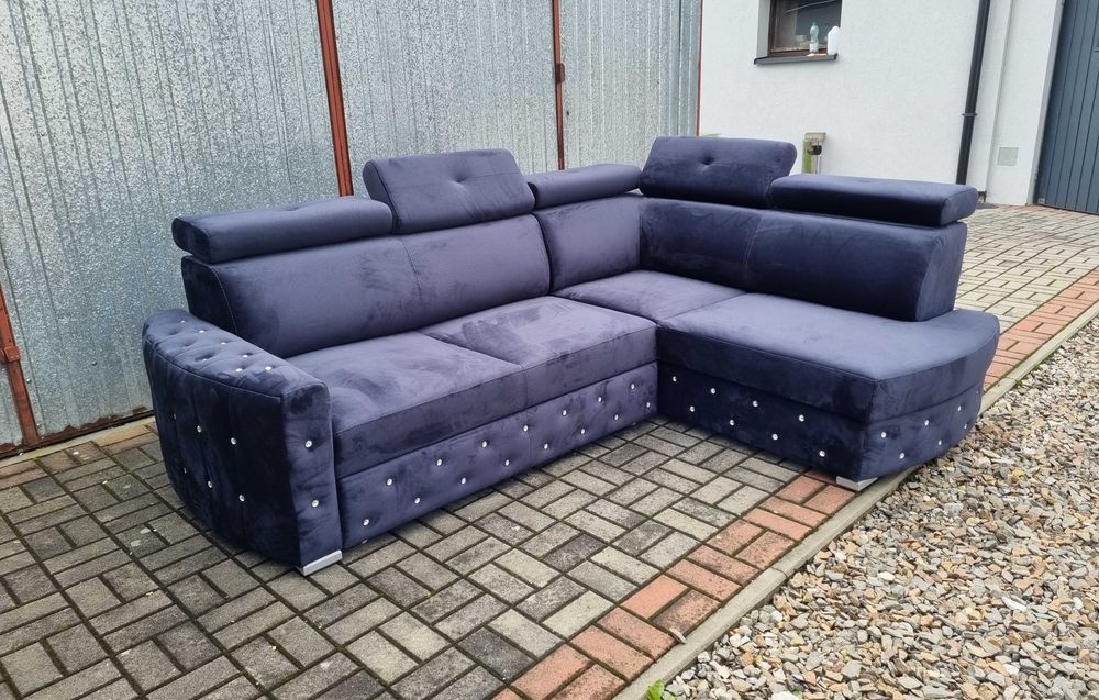 Narożnik NORTON Glamour duża pow. spania