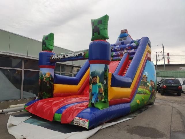 Dmuchaniec, dmuchana zjezdzalnia animacje