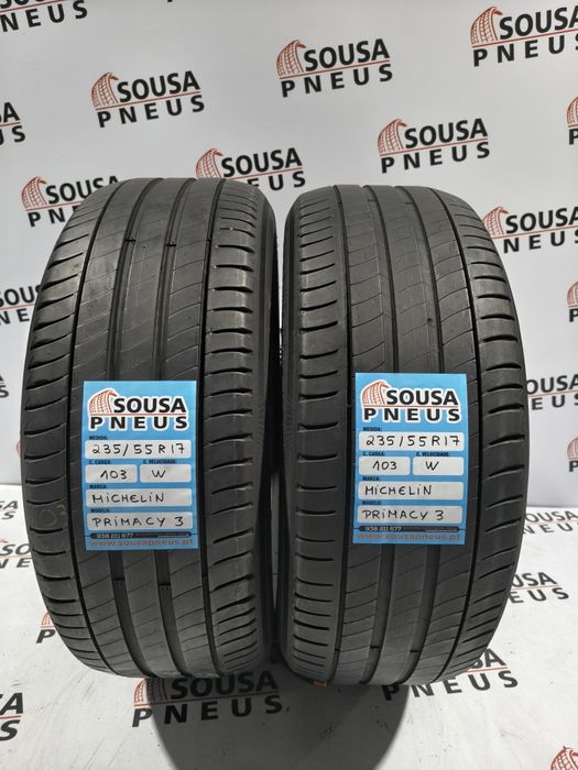 2 pneus semi novos 235-55R17 Michelin - Oferta dos portes