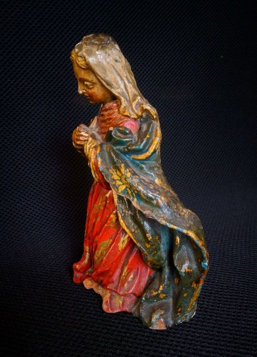Santa Terracota Policromada Séc XVIII XIX
