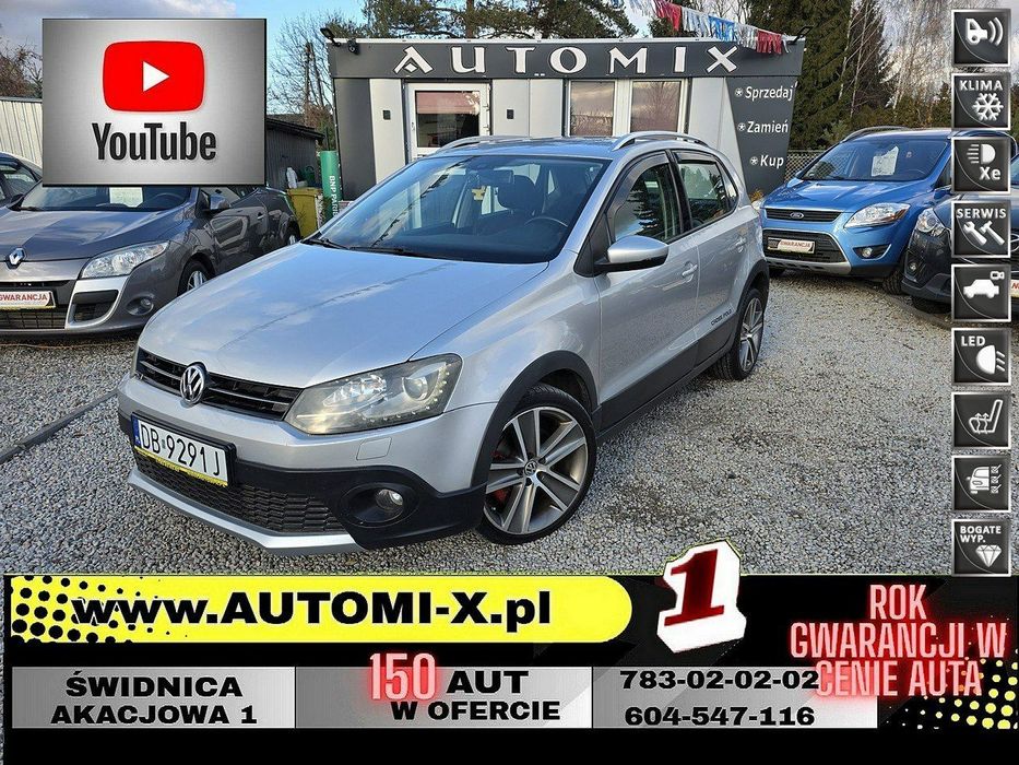 Volkswagen Polo Cross Śliczny Polo Cross 1.6/105 Km Xenony/