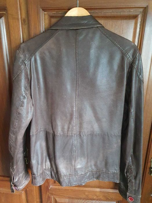 Casaco pele castanho Red Oak - Tamanho S