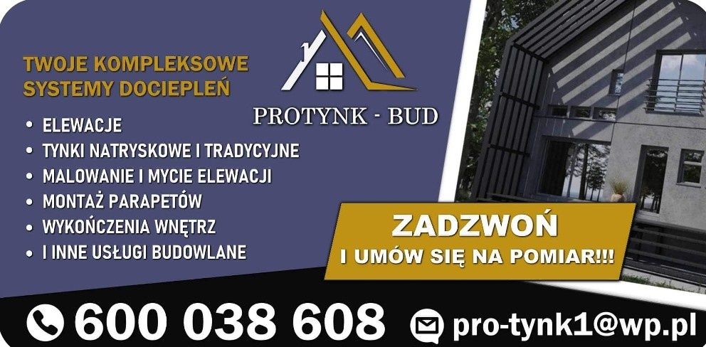 Elewacje docieplenia tynki podbitka