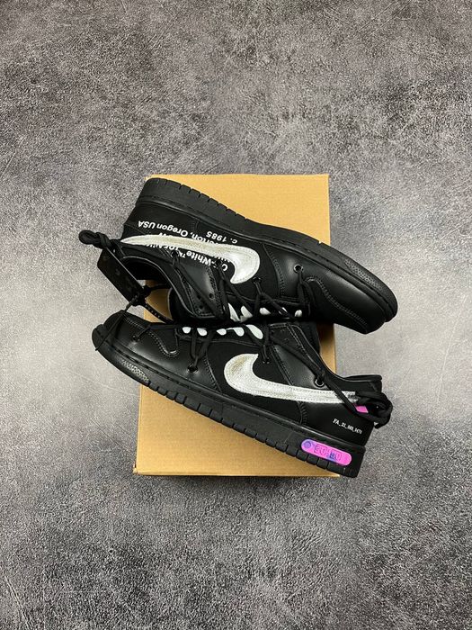Nike SB Dunk x Off White Black White Violet