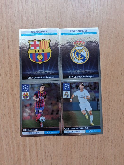 Колекційні картки Panini ЛЧ 2014 Роналду, Мессі