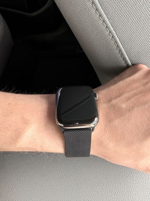Apple Watch Series 9 45mm Stainless Steel LTE Graphite Saphire Идеал