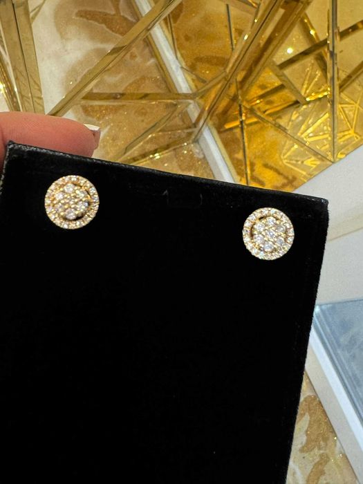 Kolczyki HALO z diamentami 1.00 CT