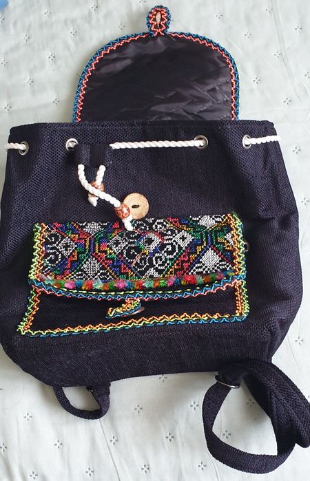 Plecak boho mały haftowany