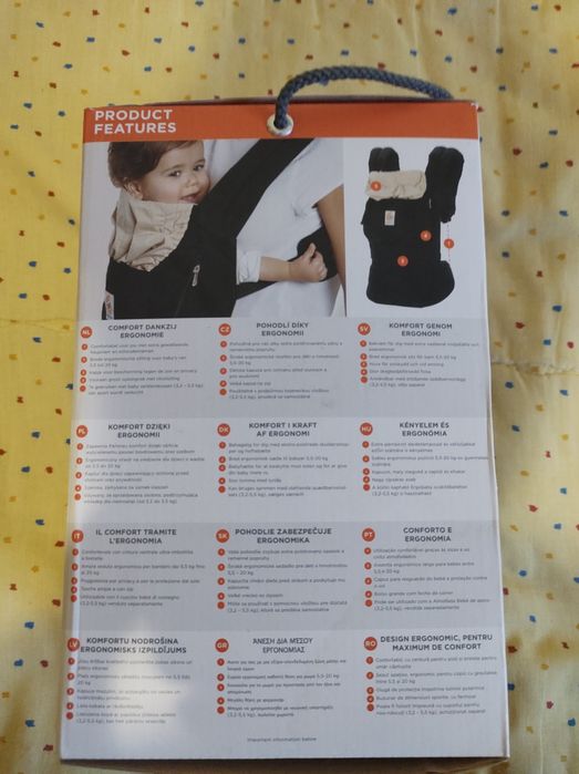 Ergobaby (canguru) porta-bebé preto