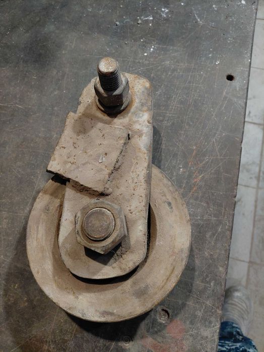 Блок, блочок строительный, ролик, полиспас мощный вес 10 кг