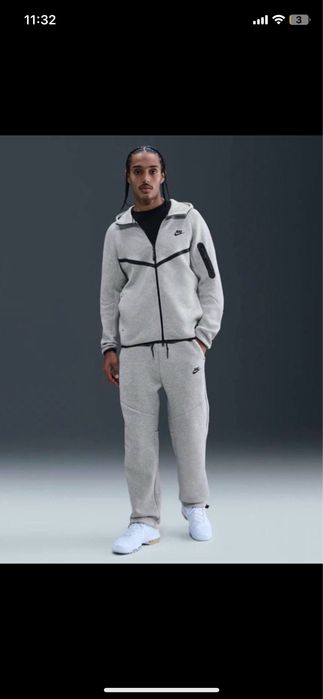 Nike спортивний костюм L оригінал сірий флісовий tech maduro мадуро