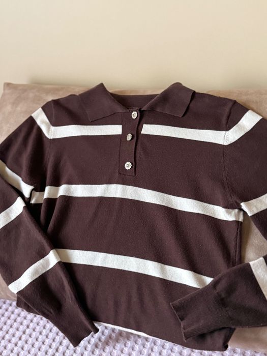 Стильна кофта Zara S коричнева кофта