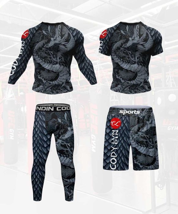 Дитячий 4 в 1 Cody Lundin рашгард, легінси, шорти, футболка.