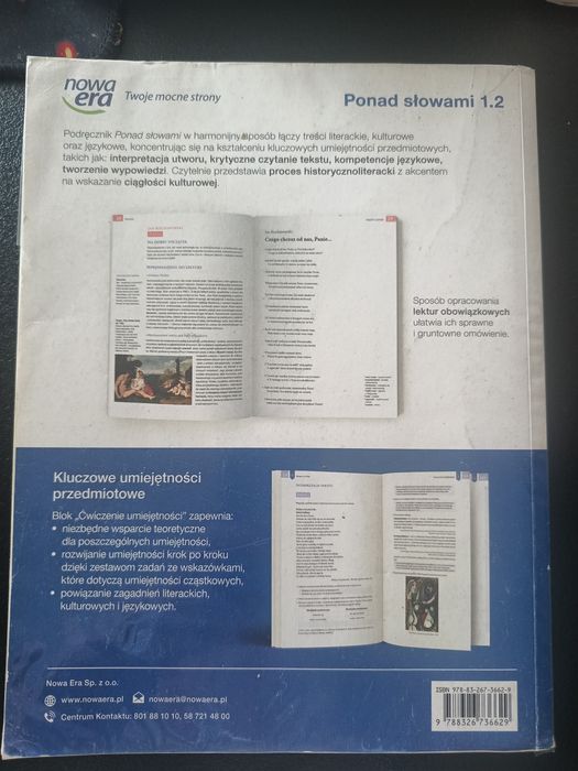 Ponad słowami klasa 1 cz. 2 Nowa Era 2019