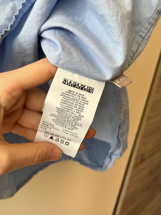 Koszula Napapijri męska niebieska XXL Slim Fit