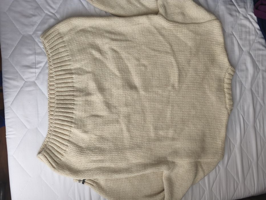 Sweter męskie 50% wełna jak nowy warkocze M