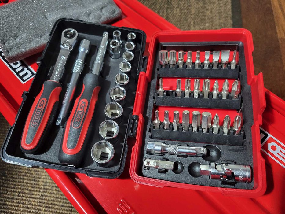 Jogo de chaves com roquete KS TOOLS Ultimate 1/4''