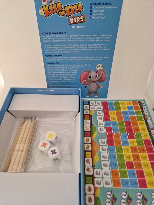 Gra Keer op Keer Kids Roll & Write Kościana planszowa dla dzieci 999 Games