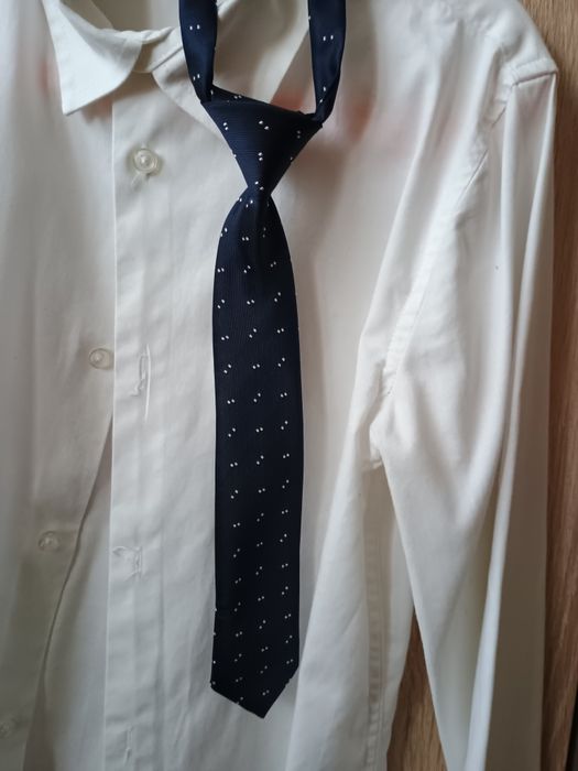 Krawat chłopięcy granatowy