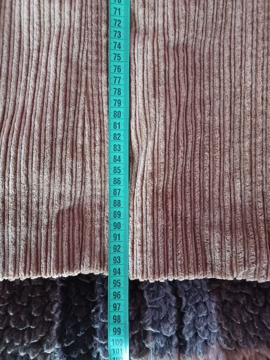 Płaszczyk sztruksowy na podszewce rozm. 42 brązowy