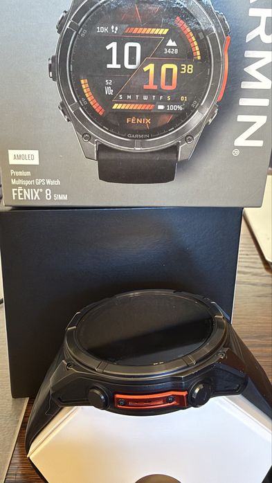 Garmin Fēnix 8 AMOLED 51 mm – IDEALNY STAN – komplet + dowód zakupu