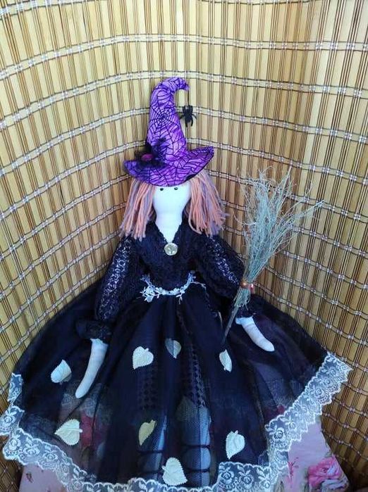 Интерьерная Кукла Тильда На Хэллуин Ручной Работы Подарок На Праздник