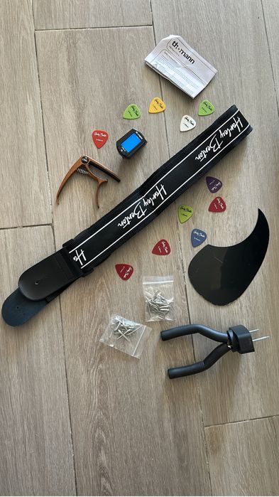 violão acústico com todos os acessorios