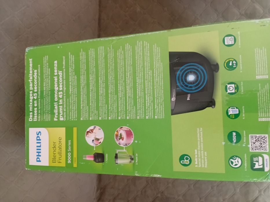 Блендер philips 3000 Series Smooth blends with no lumps in 45 seconds