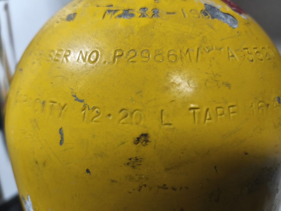 Garrafa de mergulho Luxfer 12,2 L alumínio – sem inspeção