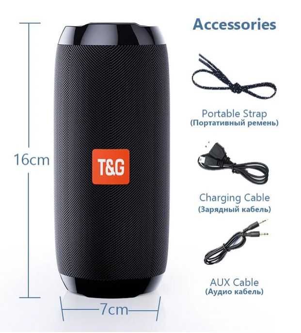 Coluna Bluetooth a prova de agua, Radio FM, 10W