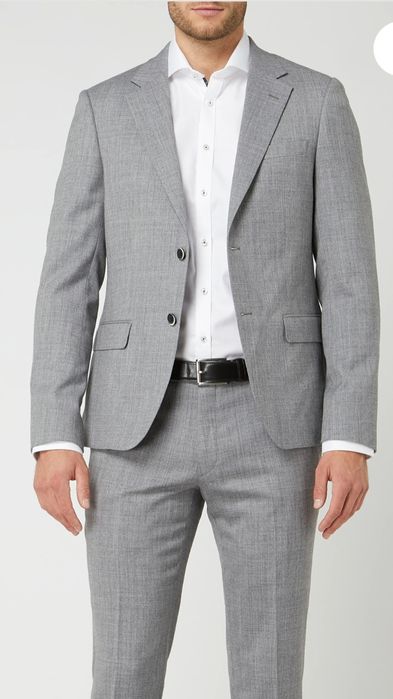 Bruun & Stengade Marynarka slim fit Mons  męska 97% wełna Copenhhaga