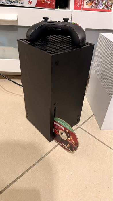 Xbox series x 1TB konsola pad kable wolfenstein