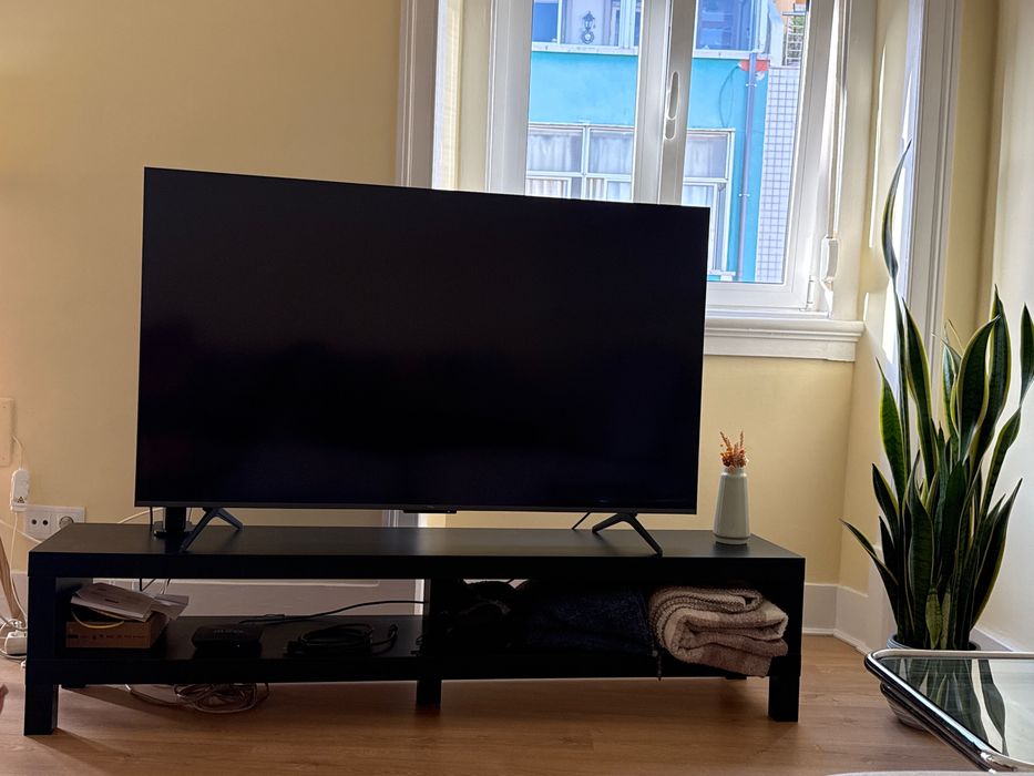 Móvel televisão preto Lack IKEA 160x35x36