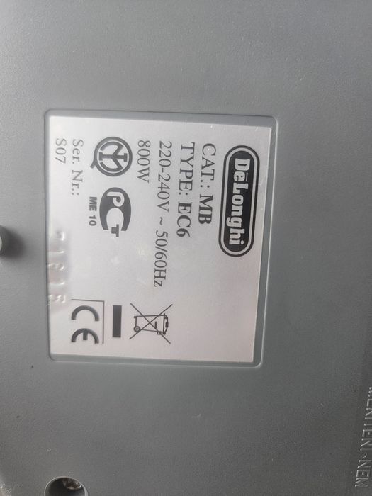 Кавова машинка, кавоварка еспресо Delonghi EC6, ріжкова (рожкова)