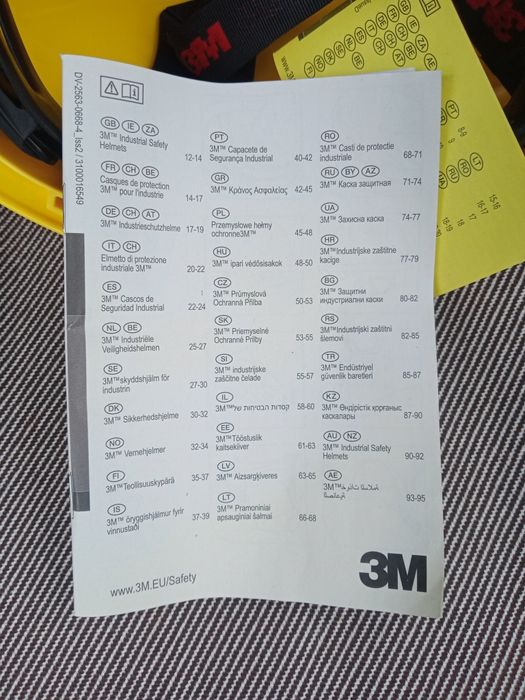 3M kask ochronny, hełm BHP, kask budowlany.