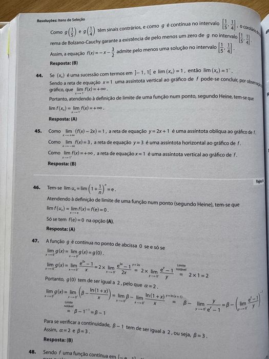 Questoes de exame resolvidas Matematica A