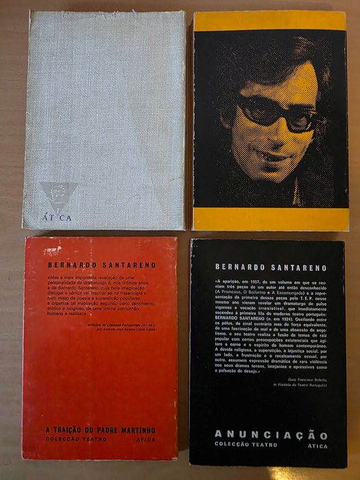 4 livros de Bernardo Santareno