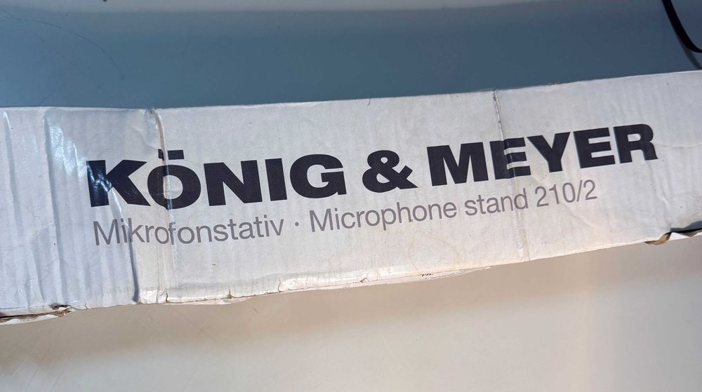 Stand Microfone K&M 210/2 Black NEW