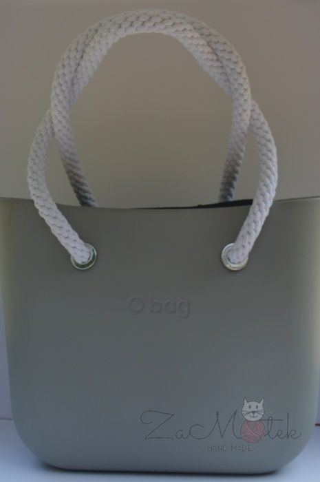 Liny Uchwyty do Obag Gwinty biel ze srebrem 74cm mini standard beach