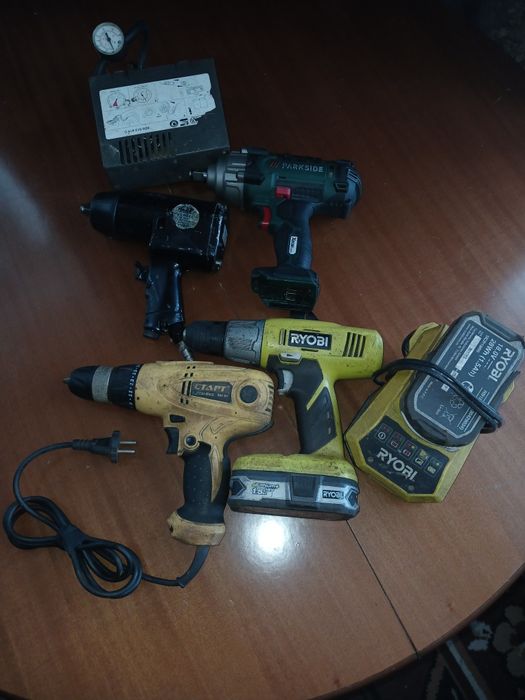 Гайковерт Болгарка Шліфувальна Parkside новий Шуруповерт Ryobi