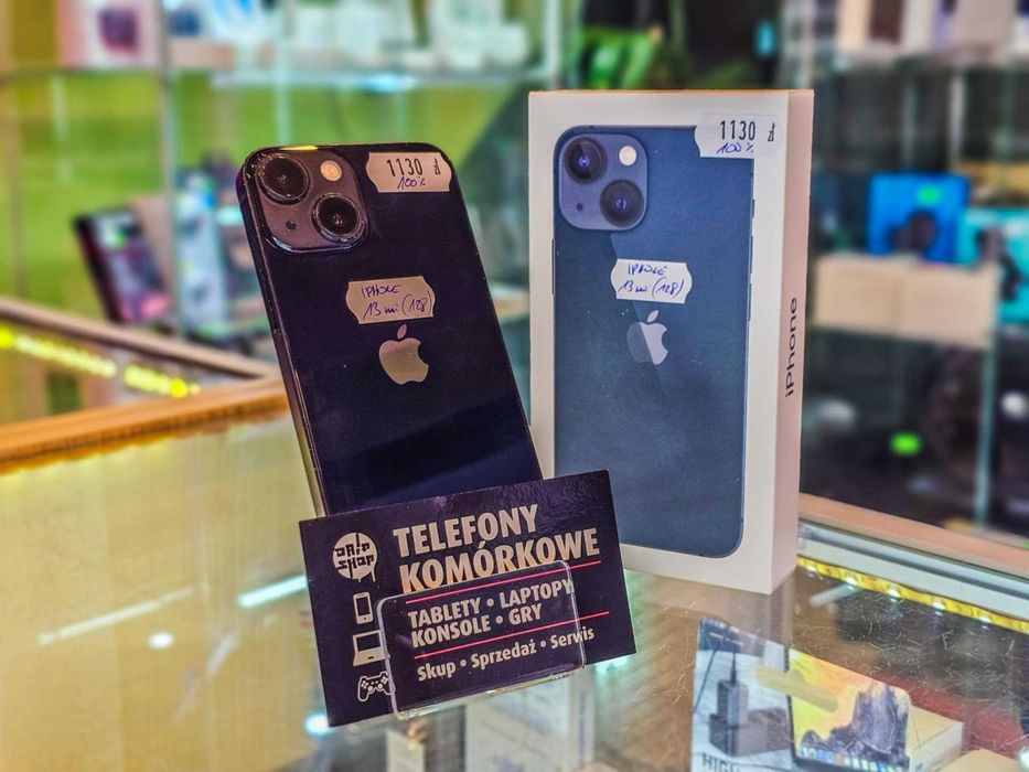 Iphone 13mini 128Gb Bat:100% IGŁA/Komplet/Gwarancja/SklepGSM/Lwsk