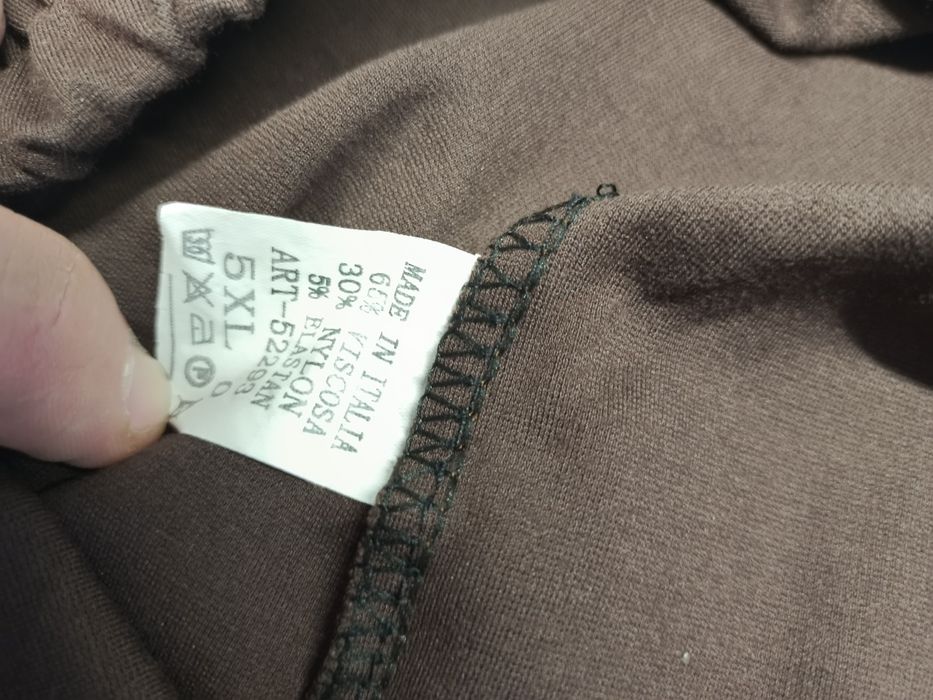 Brązowe spodnie dresowe damskie 5xl