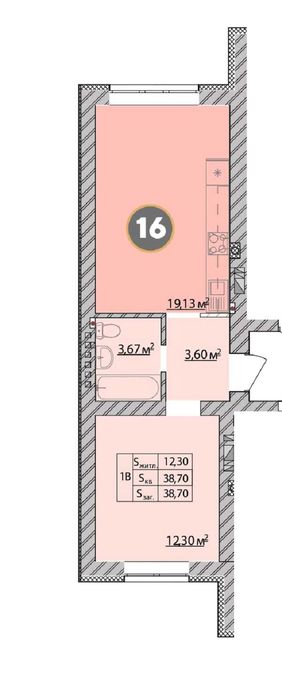 Шикарна квартира з новим ремонтом і технікою. Набережна. Кухня - 19 м.